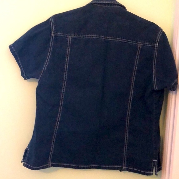 Bluenotes Boxy Rugged Denim Plain Jean Shirt Size  M - Picture 7 of 9